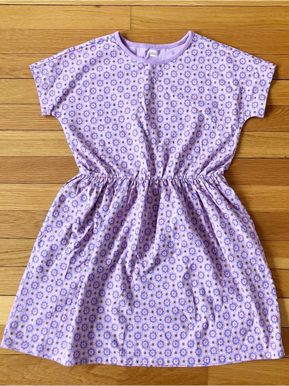 Tea Collection Purple Patterned Cotton Summer Dress 8
